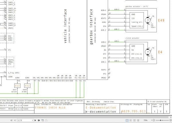 ZF Transmission ETronic Iveco Allg Electrical Diagram (1)