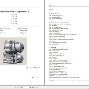 ZF Transmission ErgoPower L II Diagrams and Operating Instructions DE (1)