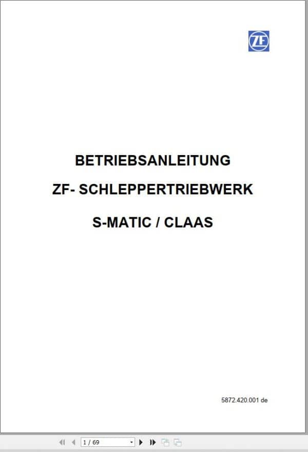 ZF Transmission S MATIC Series Diagram Operating Instruction EN DE (1)