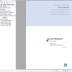 ZF Transmission eTronic Repair level 1 Diagnostic and Maintenance Manual (1)