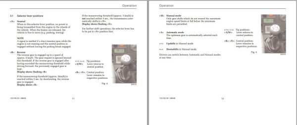 ZF Transmission eTronic for Iveco Operating Instructions (2)