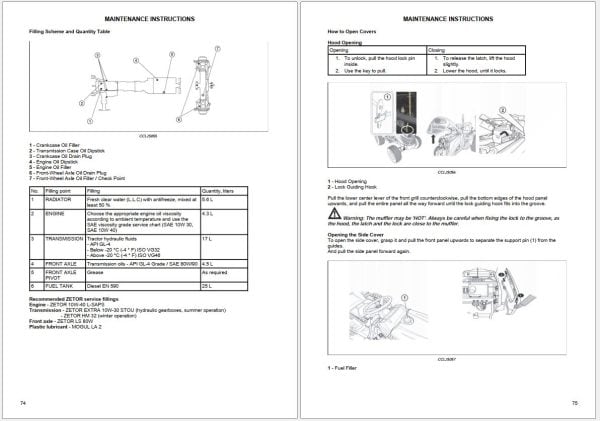 Zetor Tractors Operation Maintenance Manual PDF 7.32GB (4)