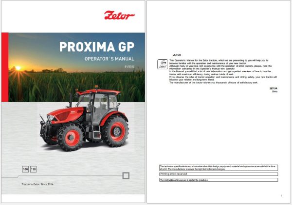 Zetor Tractors Operation Maintenance Manual PDF 7.32GB (5)