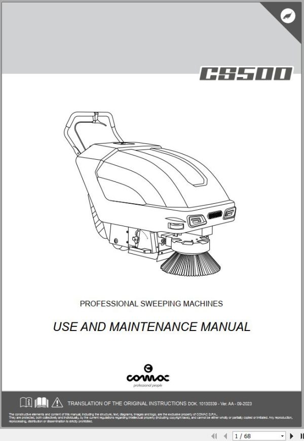 COMA Cleaning Equipment Use and Maintenance Manual Collection (2)