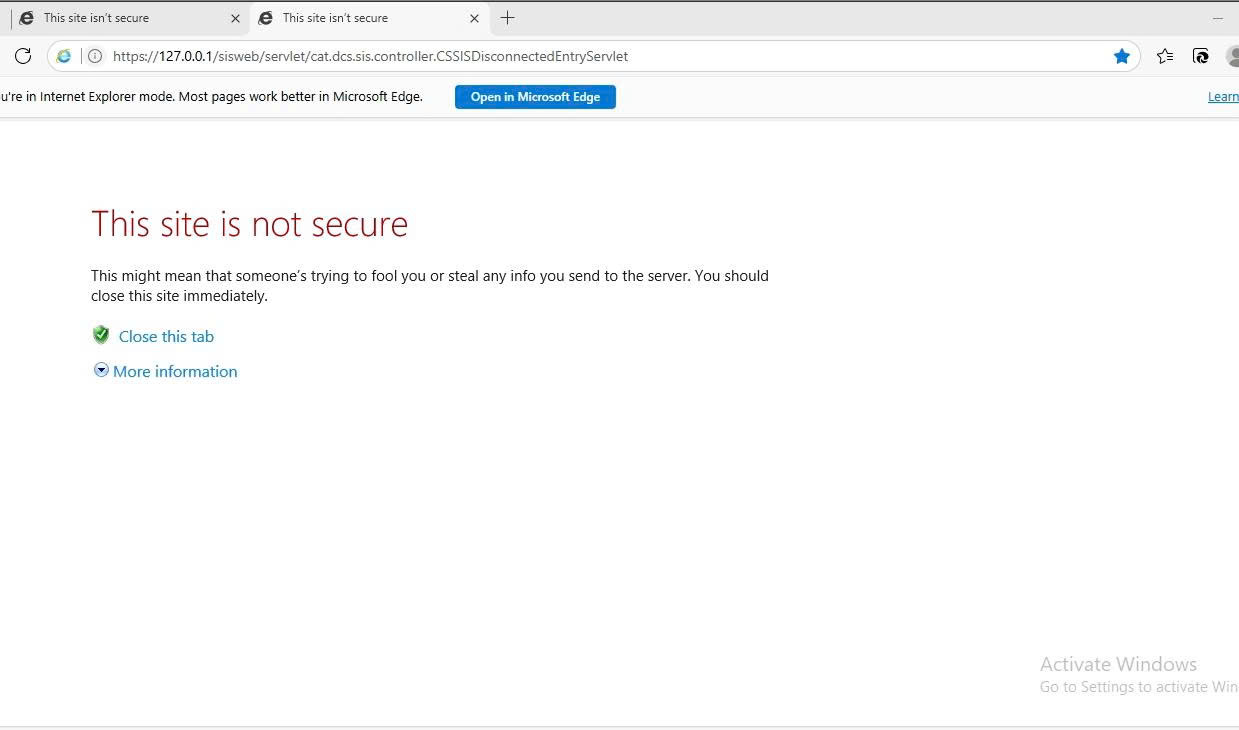 HOW TO FIX CAT SIS CERTIFICATE 3