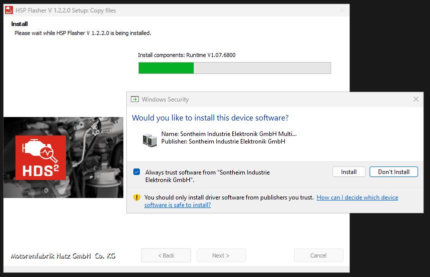 Hatz Diagnostic System V1.2.0.4 HSP Flasher V1.2.2.0