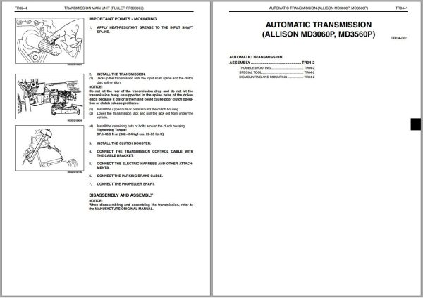 Hino Truck FD1J GD1J FG1J FL1J FM1J Workshop Manual (2)