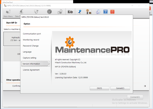 Hitachi MPDr Ver 3.39.0.0 Toyota Edition Normal Tier Remote Installation 1
