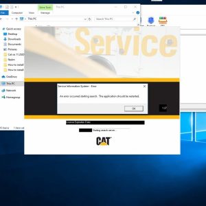 How to fix an error occurred starting search. the application should be retarted