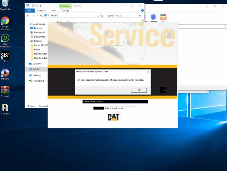 How to fix an error occurred starting search. the application should be retarted