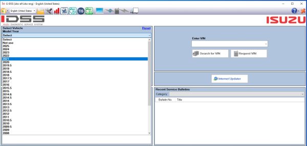 Isuzu G IDSS 07.2025 and E IDSS 06.2025 Diagnostic Service System