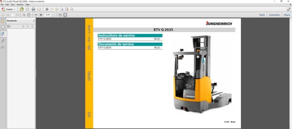 JUNGHEINRICH JETI ForkLift SH v4.36 FR 06.2023 Service Information 3