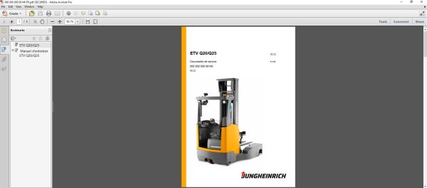 JUNGHEINRICH JETI ForkLift SH v4.36 FR 06.2023 Service Information 5