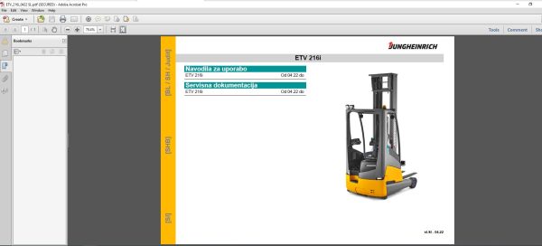 JUNGHEINRICH JETI ForkLift SH v4.37.02 SL2 09.2023 Service Information 3