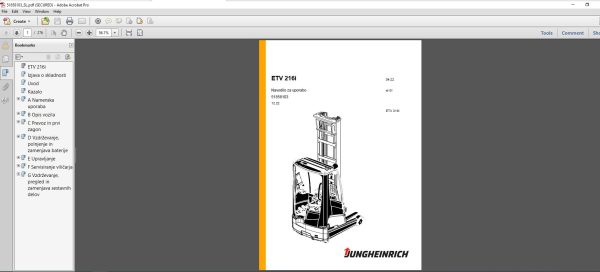 JUNGHEINRICH JETI ForkLift SH v4.37.02 SL2 09.2023 Service Information 4