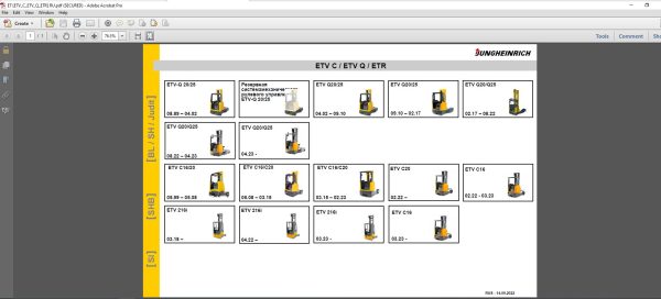 JUNGHEINRICH JETI ForkLift SH v4.37.05 RU5 01.2024 Service Information 1