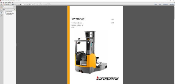 JUNGHEINRICH JETI ForkLift SH v4.37.14 RU14 03.2025 Service Information 5