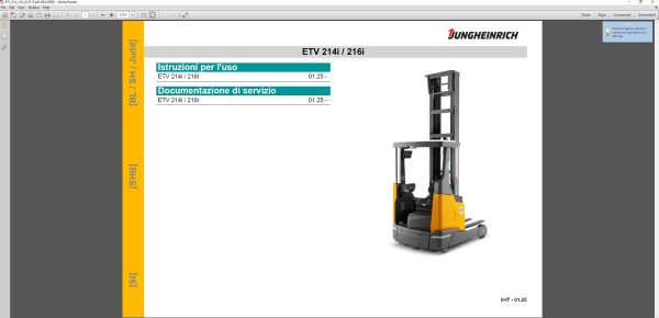 JUNGHEINRICH JETI ForkLift v4.37 IT14 03.2025 Service Information 3