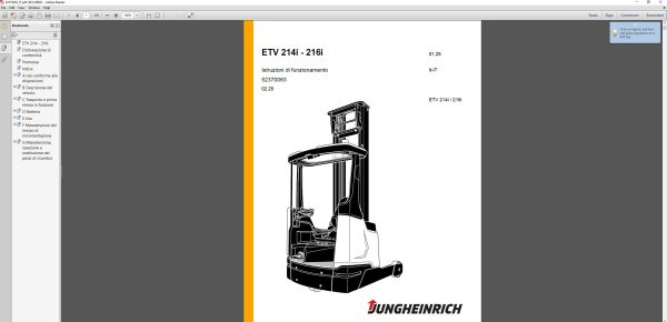 JUNGHEINRICH JETI ForkLift v4.37 IT14 03.2025 Service Information 4