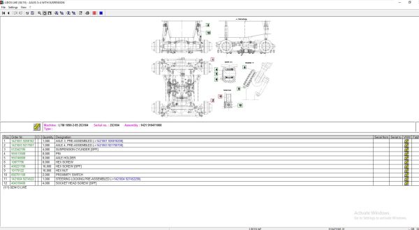 Liebherr Mobile Cranes Lidos Offline EPC 03.2022 LWE Webservice Spare Parts Catalog DVD 4