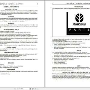 New Holland Tractors TN55 TN65 TN70 TN75 Repair Manual 436077704 (1)
