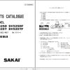 Sakai Vibrating Roller SV525D SV525DF SV525T SV525TF Parts Catalog 8418DOH20000 (1)