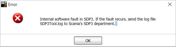 Scania SDP3 Bug Fix Error Solution 4