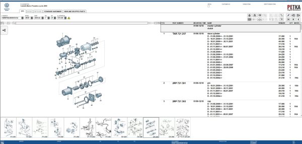 VMware Volkswagen Car EPC 8.3 07.2025 1611 Spare Parts Catalog 8