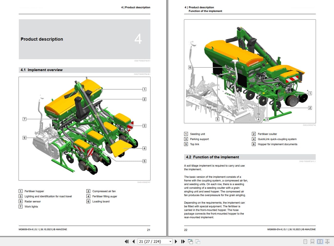 Amazone Airplanter 3000 A 3000 ACC 3000 AFCC Operating Manual MG6659 EN II (2)