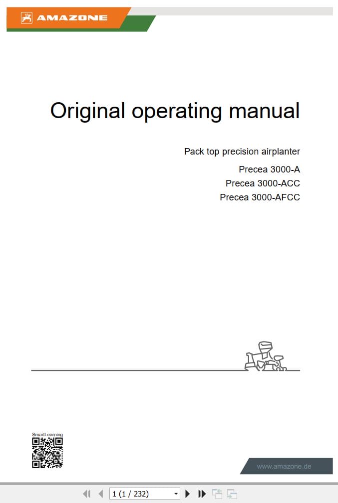 Amazone Airplanter 3000 A 3000 ACC 3000 AFCC Operating Manual MG6659 US EN II (1)