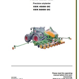 Amazone Airplanter EDX4500 2C EDX6000 2C Operating Manual MG3980 (1)