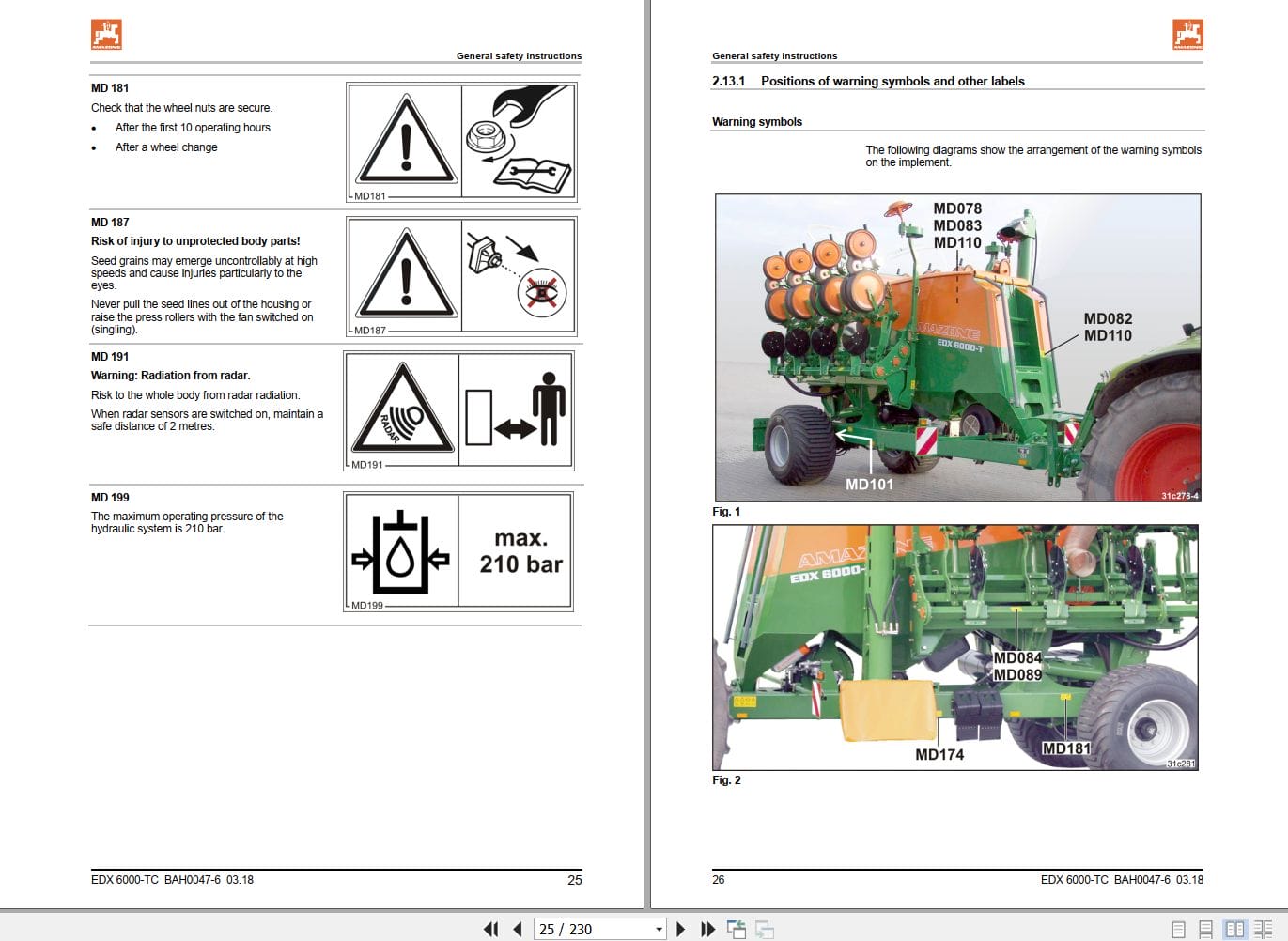 Amazone Airplanter EDX6000 TC Operating Manual MG3983 (2)