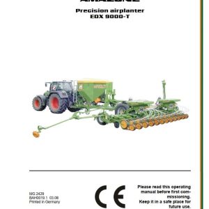 Amazone Airplanter EDX9000 T Operating Manual MG2429 (1)