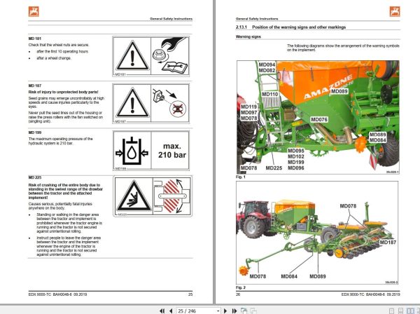 Amazone Airplanter Edx9000 Tc Operating Manual Mg4346 2019 (2)