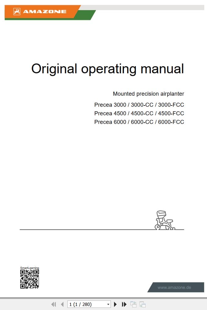 Amazone Airplanter Precea 3000 4500 6000 Operating Manual MG6660 EN II (1)