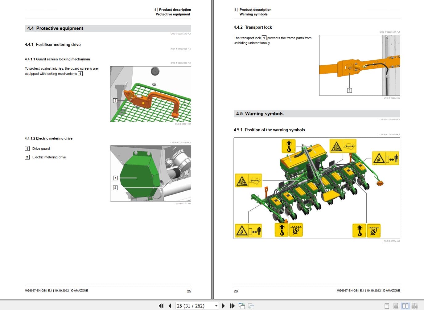 Amazone Airplanter Precea 6000 2 6000 2CC 6000 2FCC Operating Manual MG6967 EN GB (2)