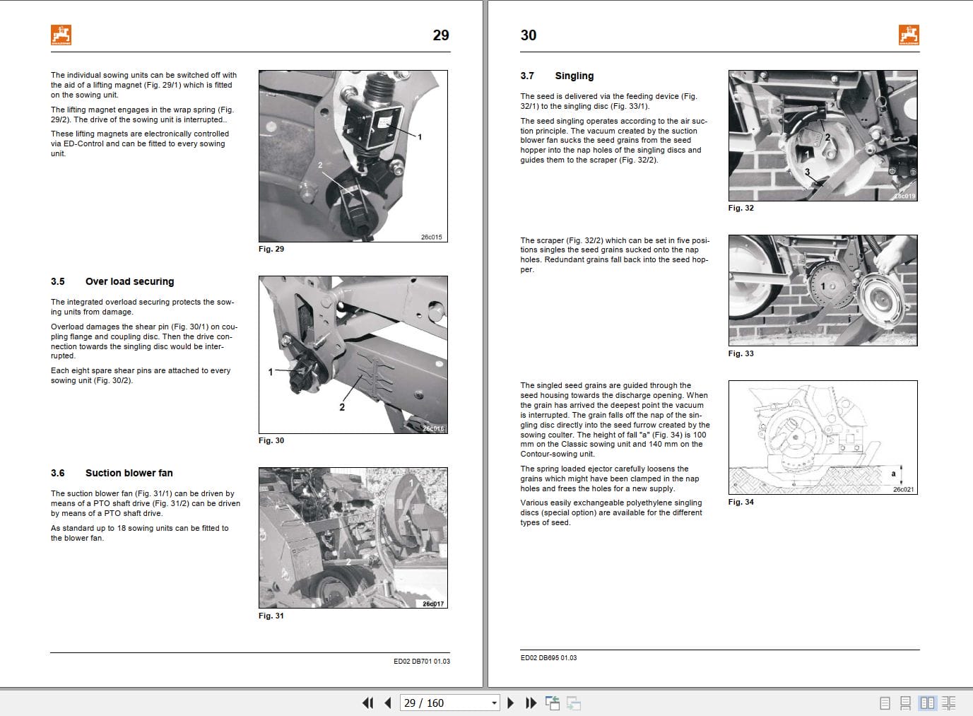 Amazone Airplanter Precea ED02 Instructions Manual MG822 (2)