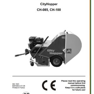 Amazone CityHopper CH 085 CH 100 Operating Manual MG1923 (1)