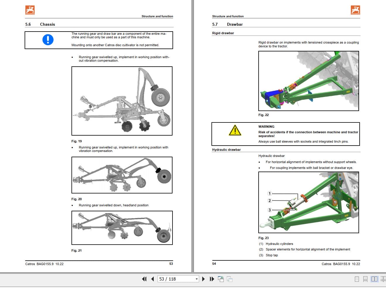 Amazone Cultivator Catros+ 4002 2TS 5002 2TS 6002 2TS Operating Manual MG6835 (2)