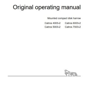 Amazone Cultivator Catros 4003 2 5003 2 6003 2 7003 2 Operating Manual MG6829 US EN II (1)