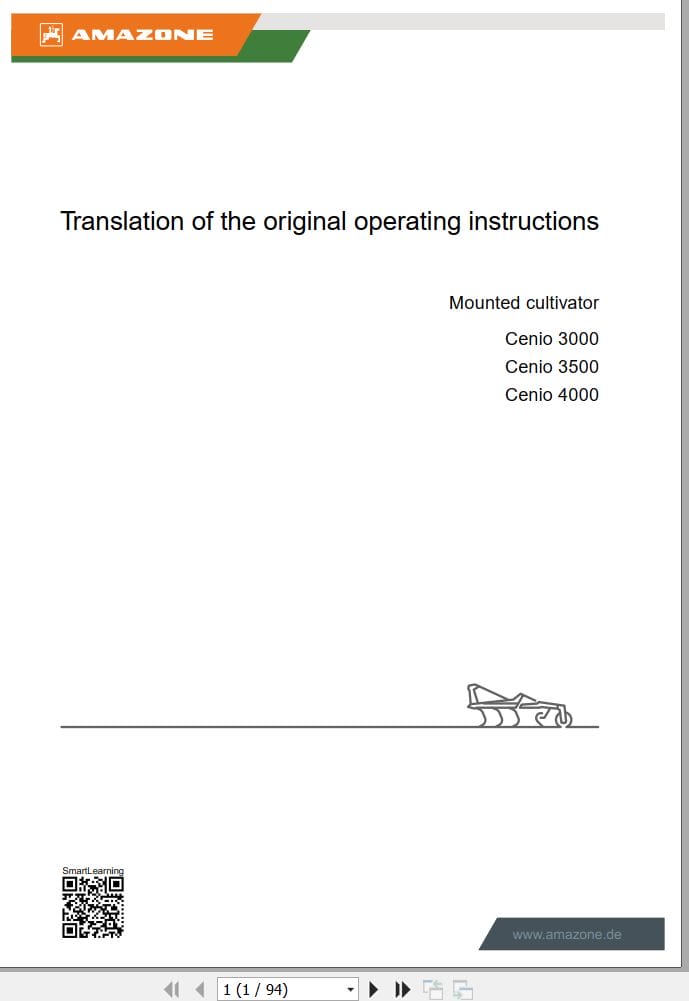 Amazone Cultivator Cenio 3000 3500 4000 Operating Manual MG6806 EN II (1)