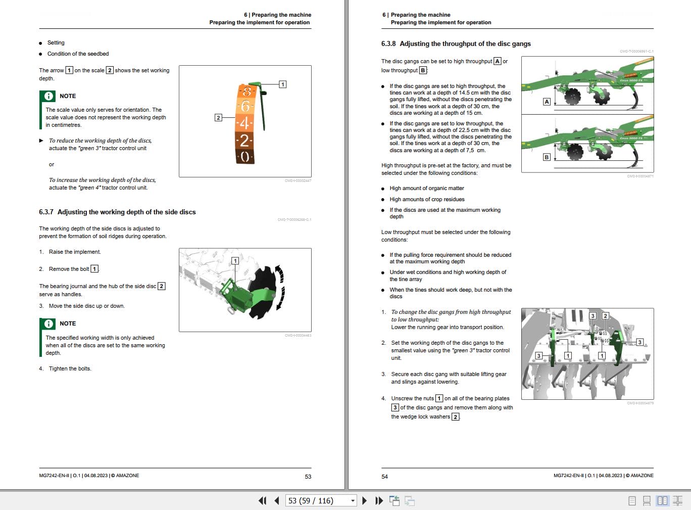 Amazone Cultivator Ceus 3000 TX 4000 TX Operating Manual MG7242 EN II (2)