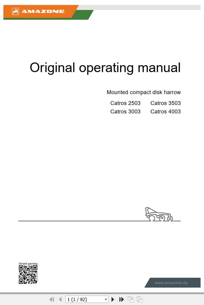 Amazone Disc Harrow Catros 2503 3003 3503 4003 Operating Manual MG5800 US EN II 2024 (1)