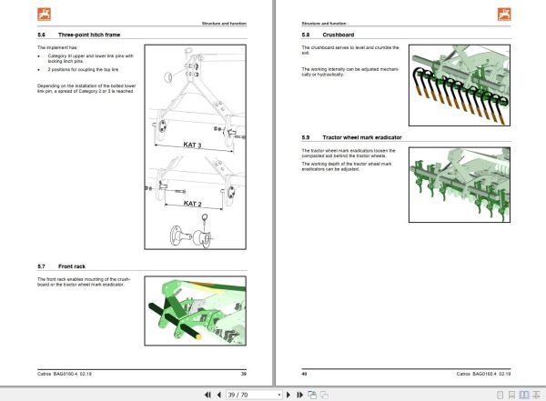 Amazone Disc Harrow Catros 2503 - 4003 Special Operating Manual MG5533 Amazone Disc Harrow Catros 2503 4003 Special Operating Manual Mg5533 (2)