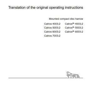 Amazone Disc Harrow Catros 4003 2 6003 2 Operating Manual MG6829 EN II (1)