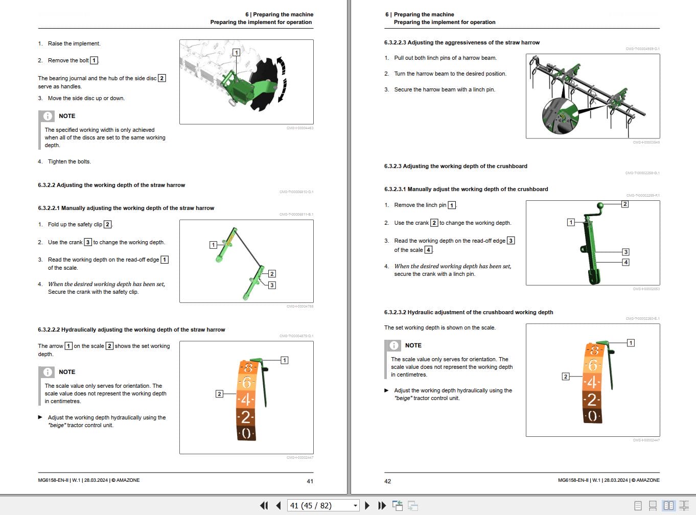 Amazone Disc Harrow Catrosxl 3003 3503 4003 Operating Manual MG6158 EN II (2)