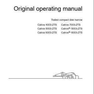 Amazone Disk Harrow Catros 4003 2TS 6003 2TS Operating Manual MG6828 US EN II (1)