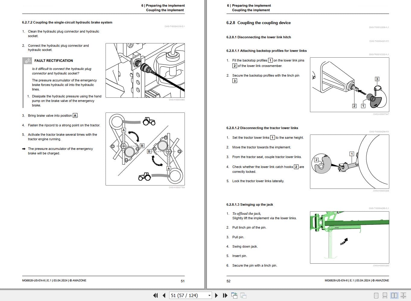 Amazone Disk Harrow Catros 4003 2TS 6003 2TS Operating Manual MG6828 US EN II (2)