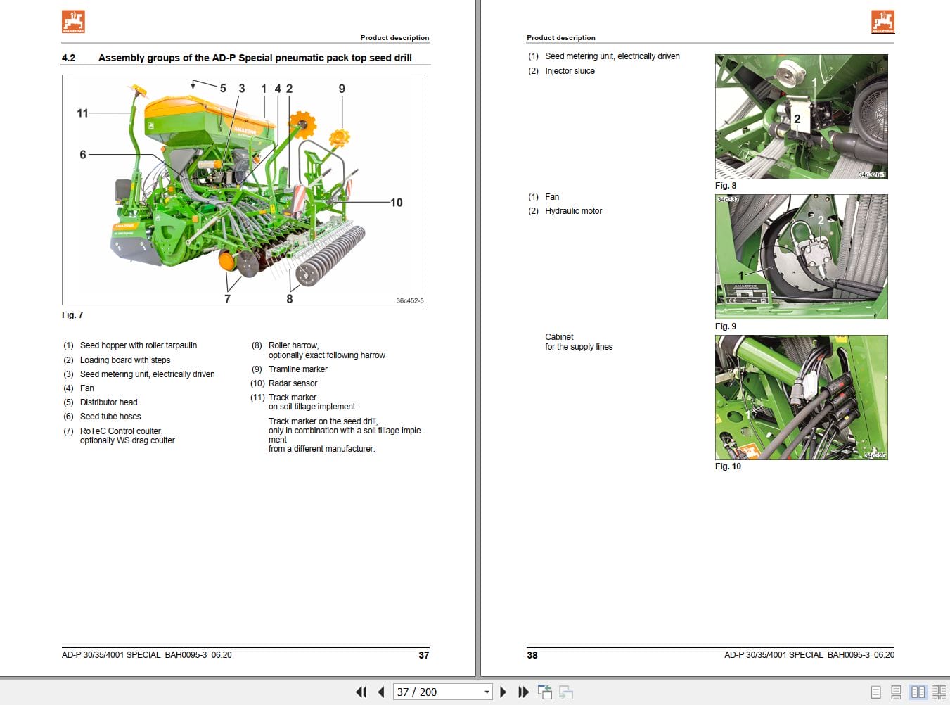 Amazone Drill AD P3001 3501 4001 Operating Manual MG6093 (2)