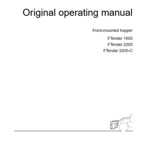 Amazone Front mounted hopper FTender 1600 2200 2000 C Operating Manual MG6492 EN II (1)